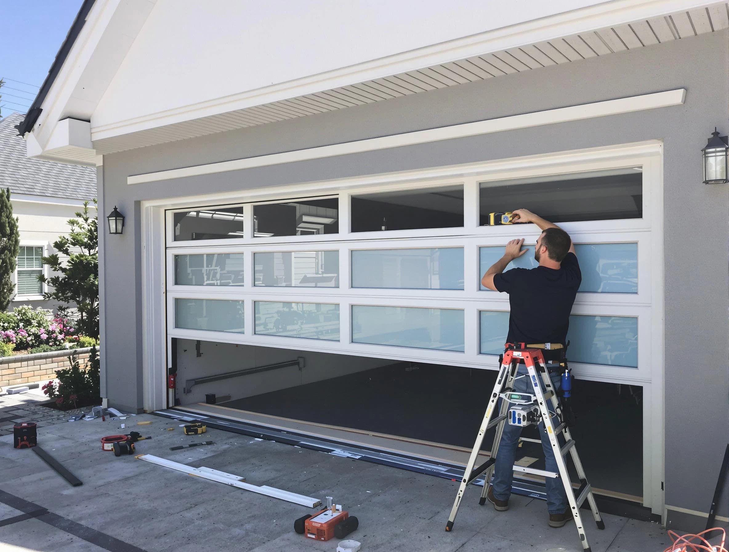 Fairfield Plantation Garage Door Repair team performing garage door replacement in Fairfield Plantation