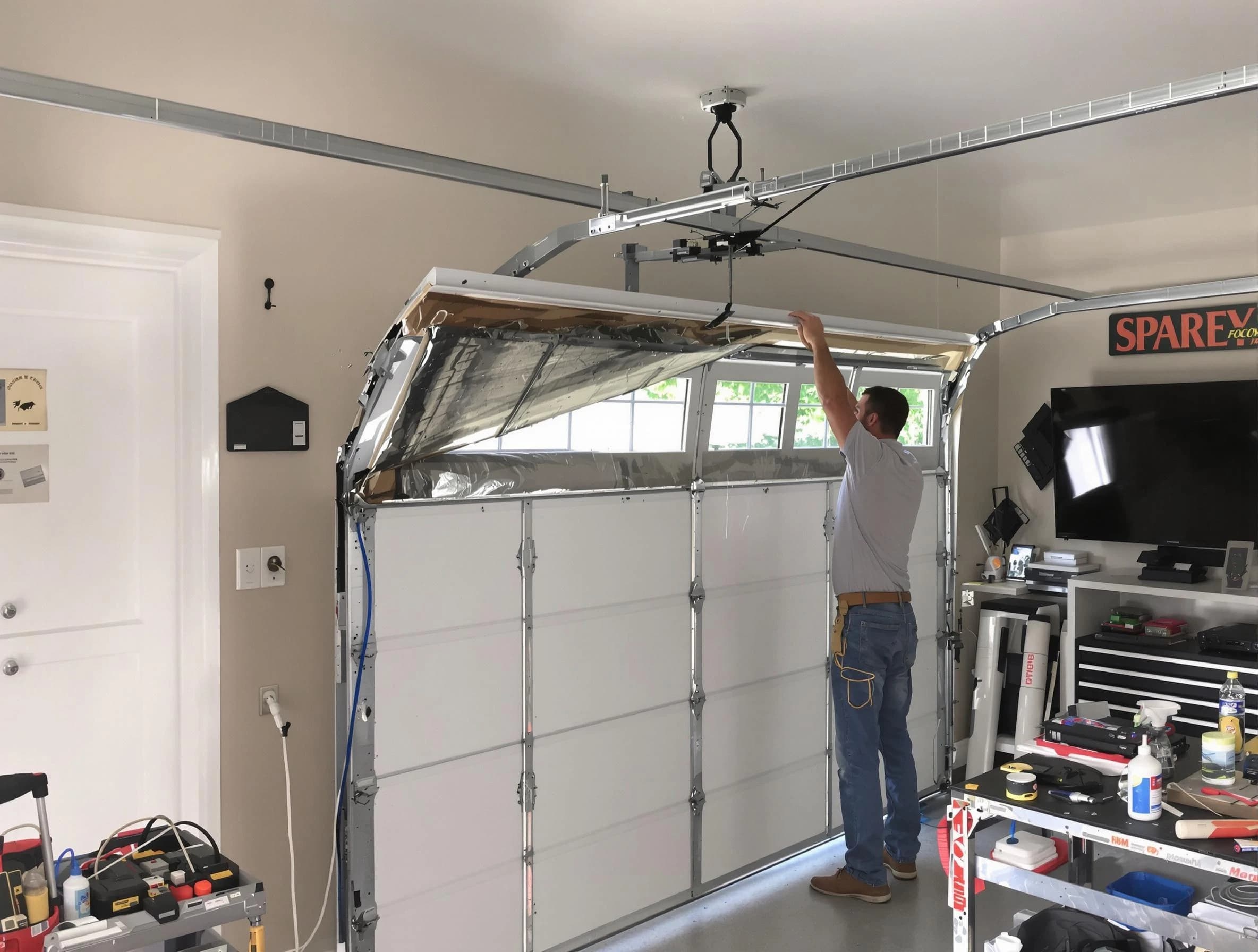 Garage door section replacement by Fairfield Plantation Garage Door Repair in Fairfield Plantation