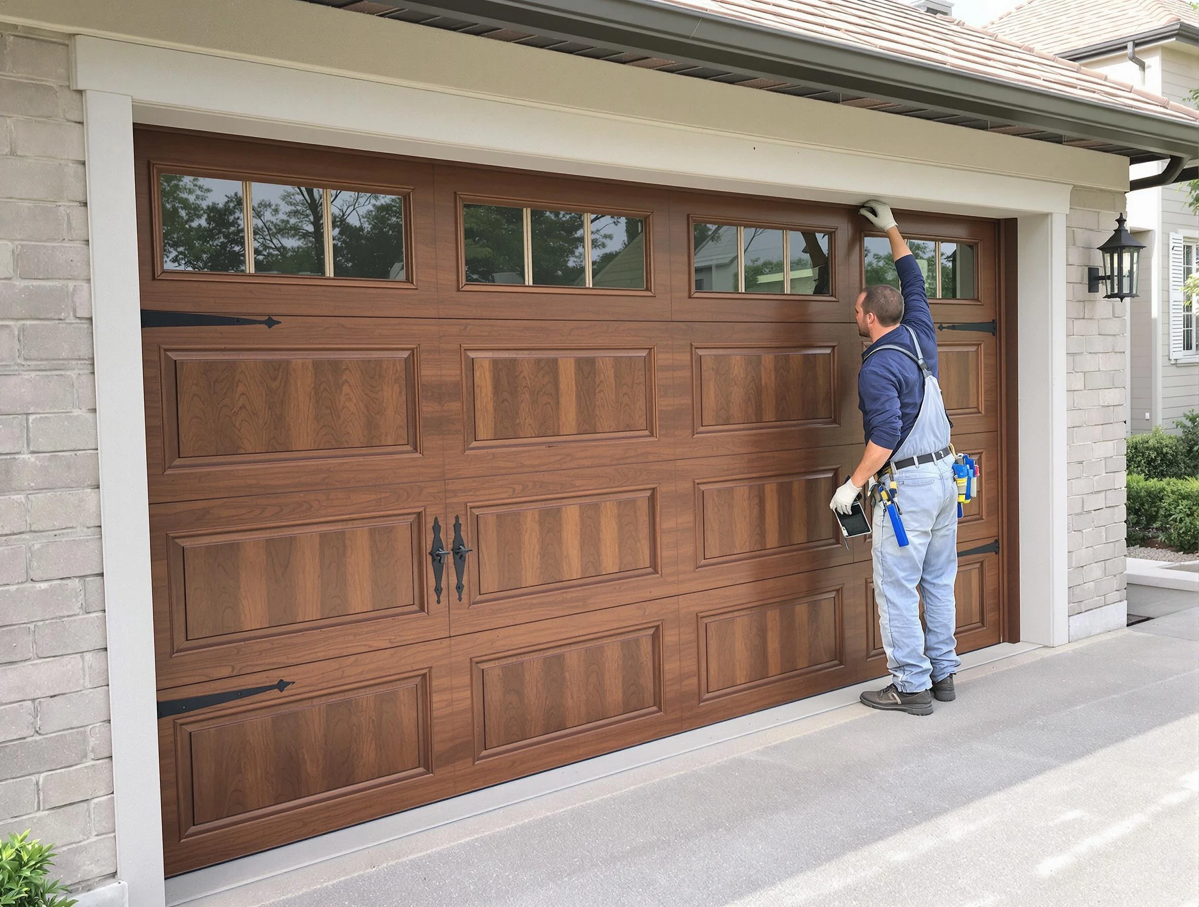 Custom garage door showcase by Fairfield Plantation Garage Door Repair in Fairfield Plantation